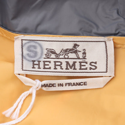 セリエボタン アノラック ハーフジップ プルオーバーパーカー ポリアミド コットン オレンジ グレー エルメス トップス HERMES