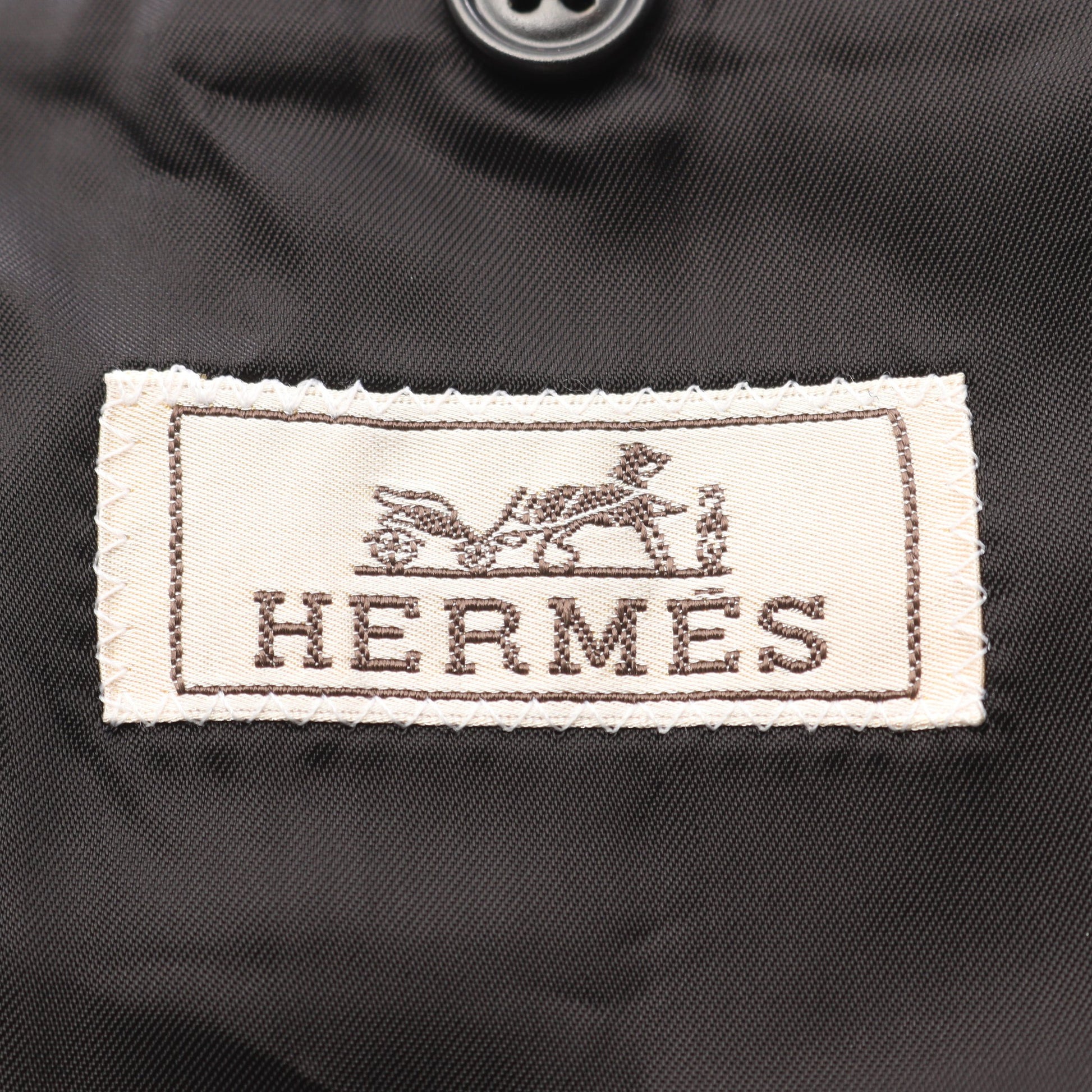 テーラードジャケット チェック柄 ウール ナイロン ダークネイビー グリーン ブラック エルメス アウター HERMES
