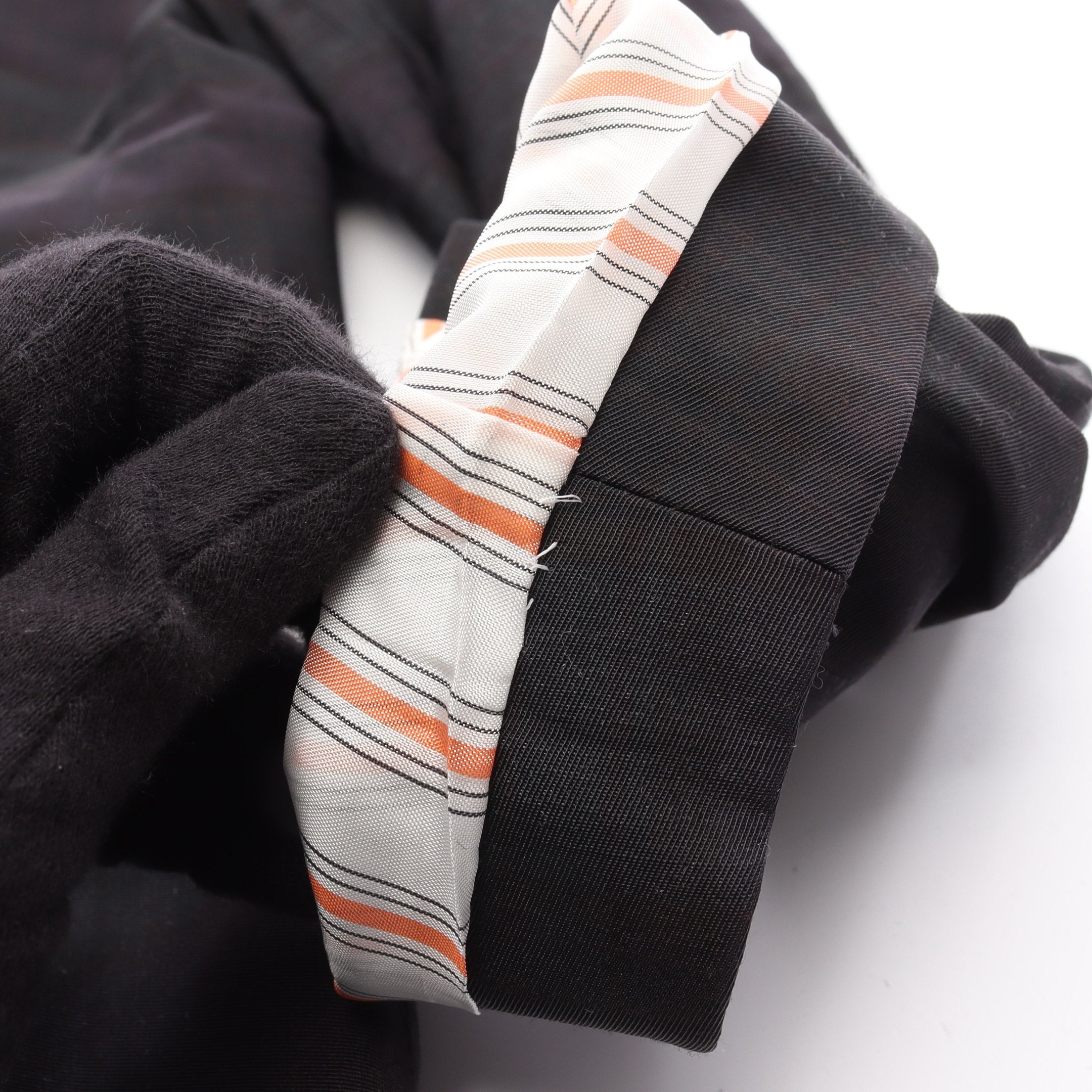 テーラードジャケット チェック柄 ウール ナイロン ダークネイビー