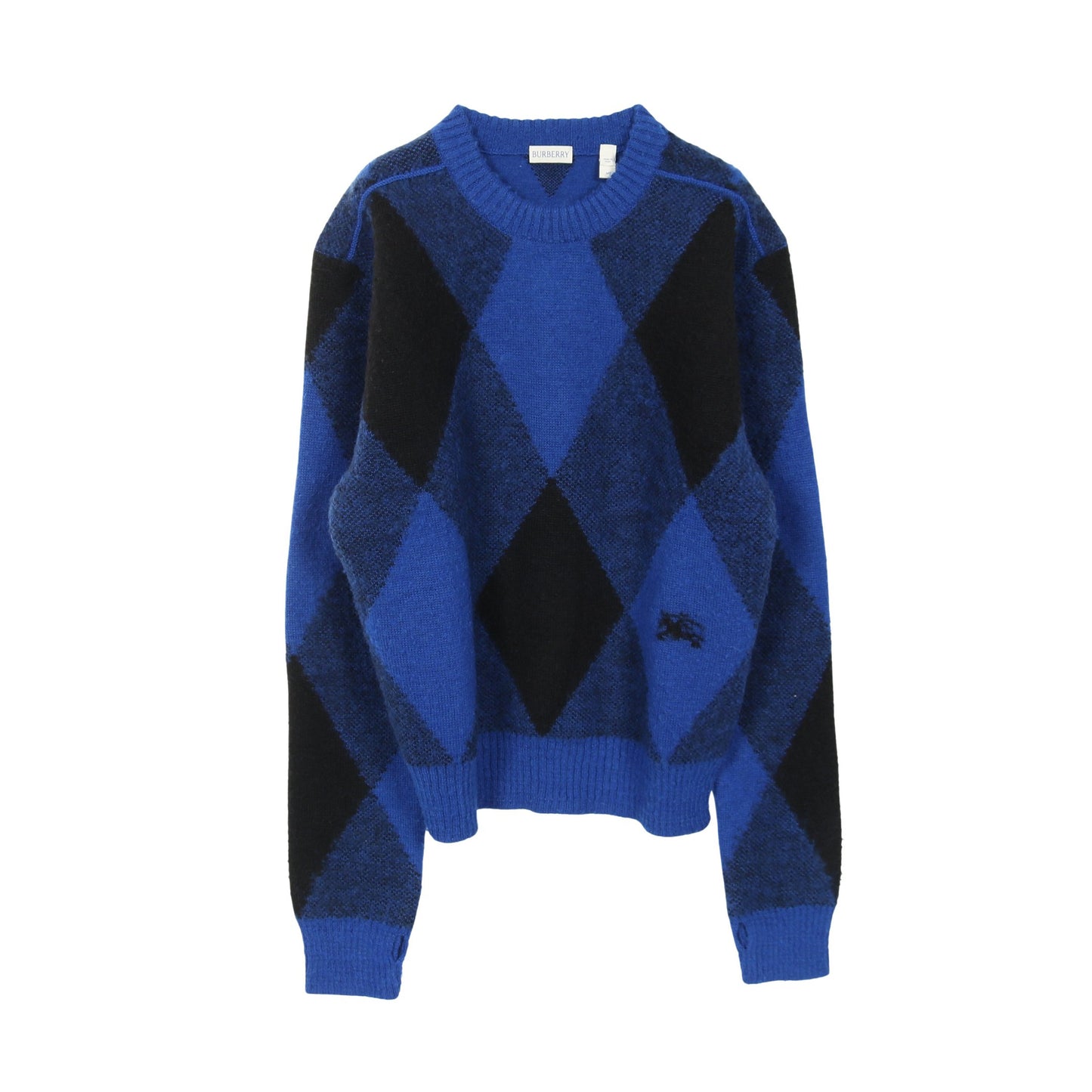 Argyle Check EKD ニット クルーネック ウール ブルー ブラック バーバリー トップス BURBERRY