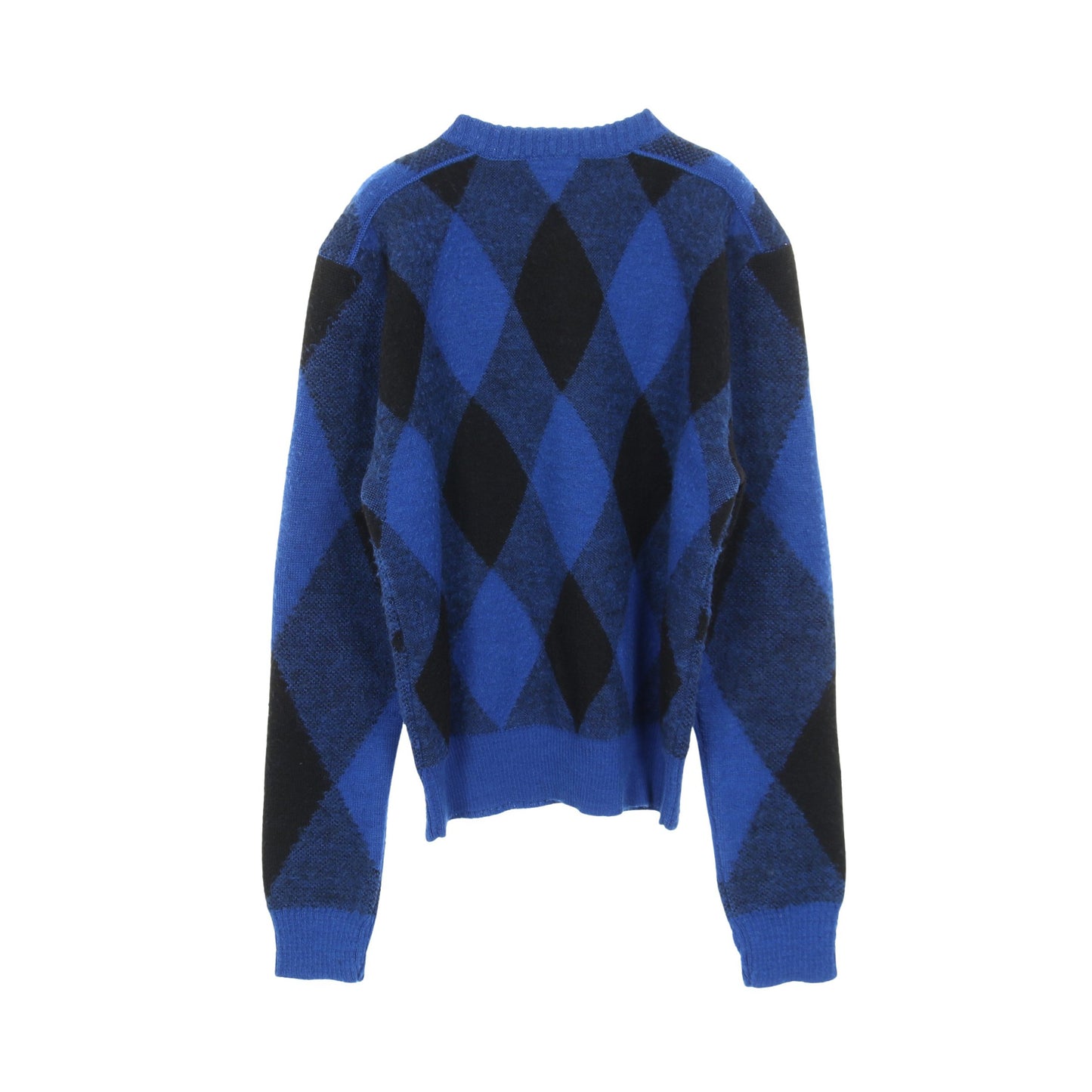 Argyle Check EKD ニット クルーネック ウール ブルー ブラック バーバリー トップス BURBERRY