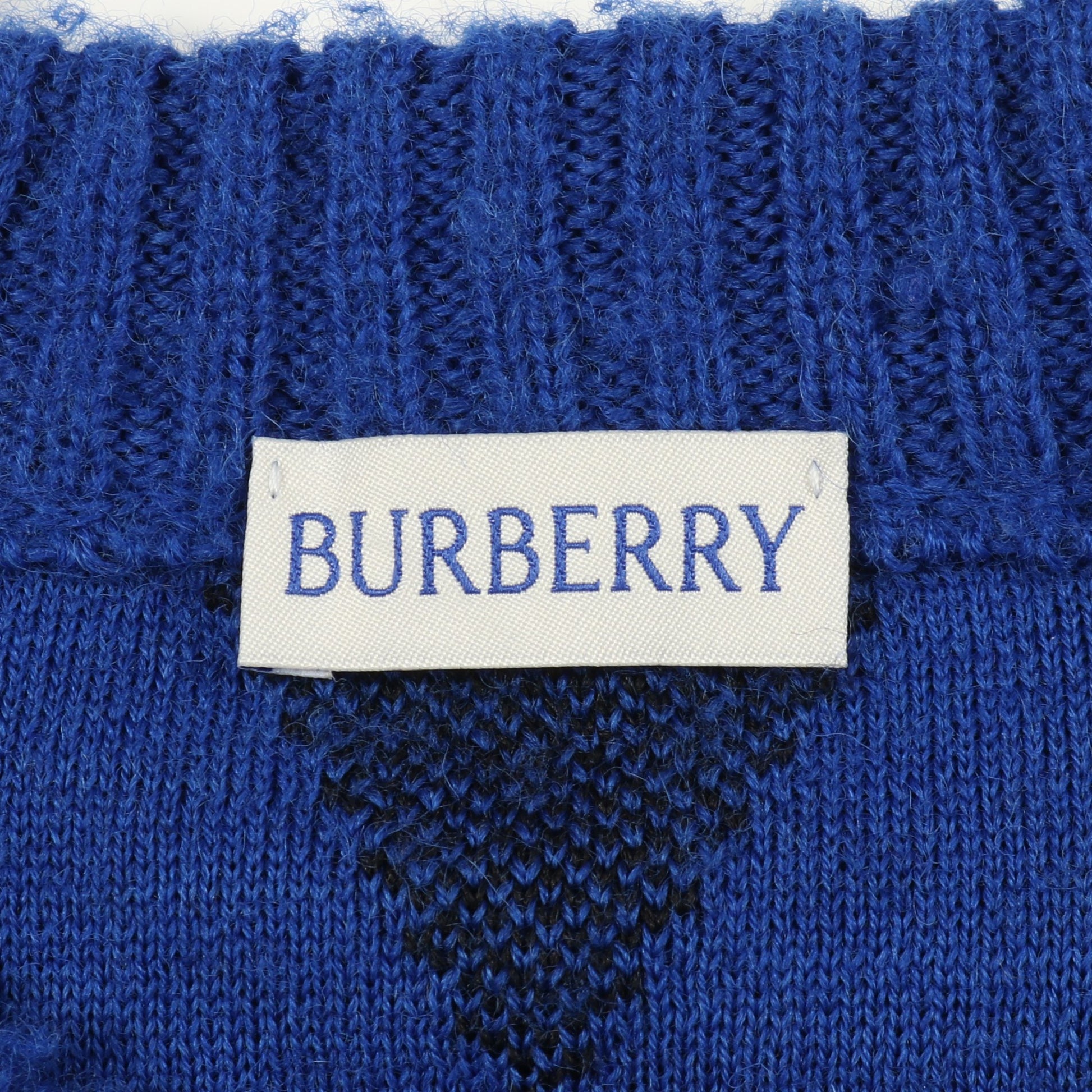 Argyle Check EKD ニット クルーネック ウール ブルー ブラック バーバリー トップス BURBERRY