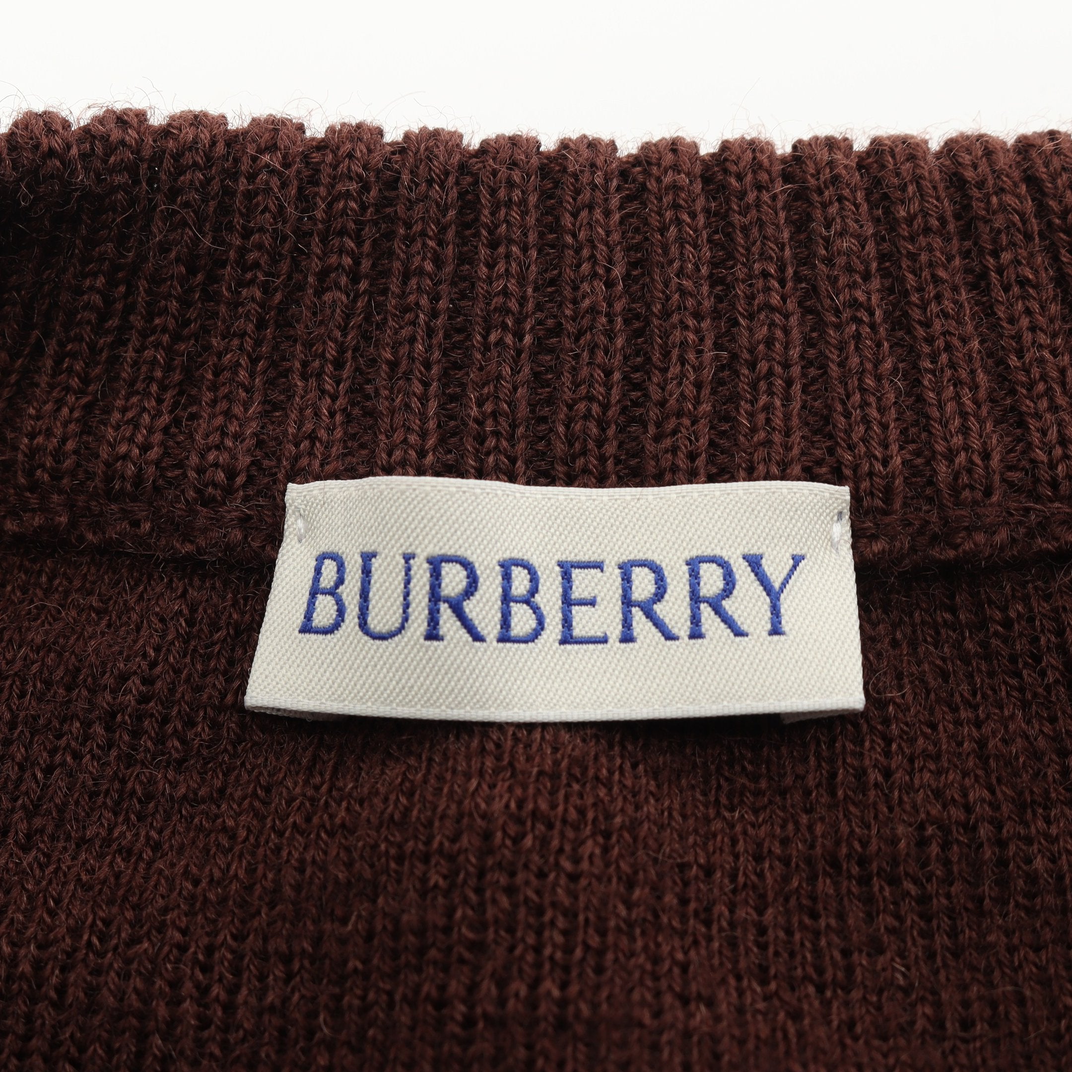 新品未開封 西川【BURBERRY】バーバリー 『ウールニットマルチケット』 ニット クルーネック バラ ウール ブラウン ゴールド バーバリー – RECLO
