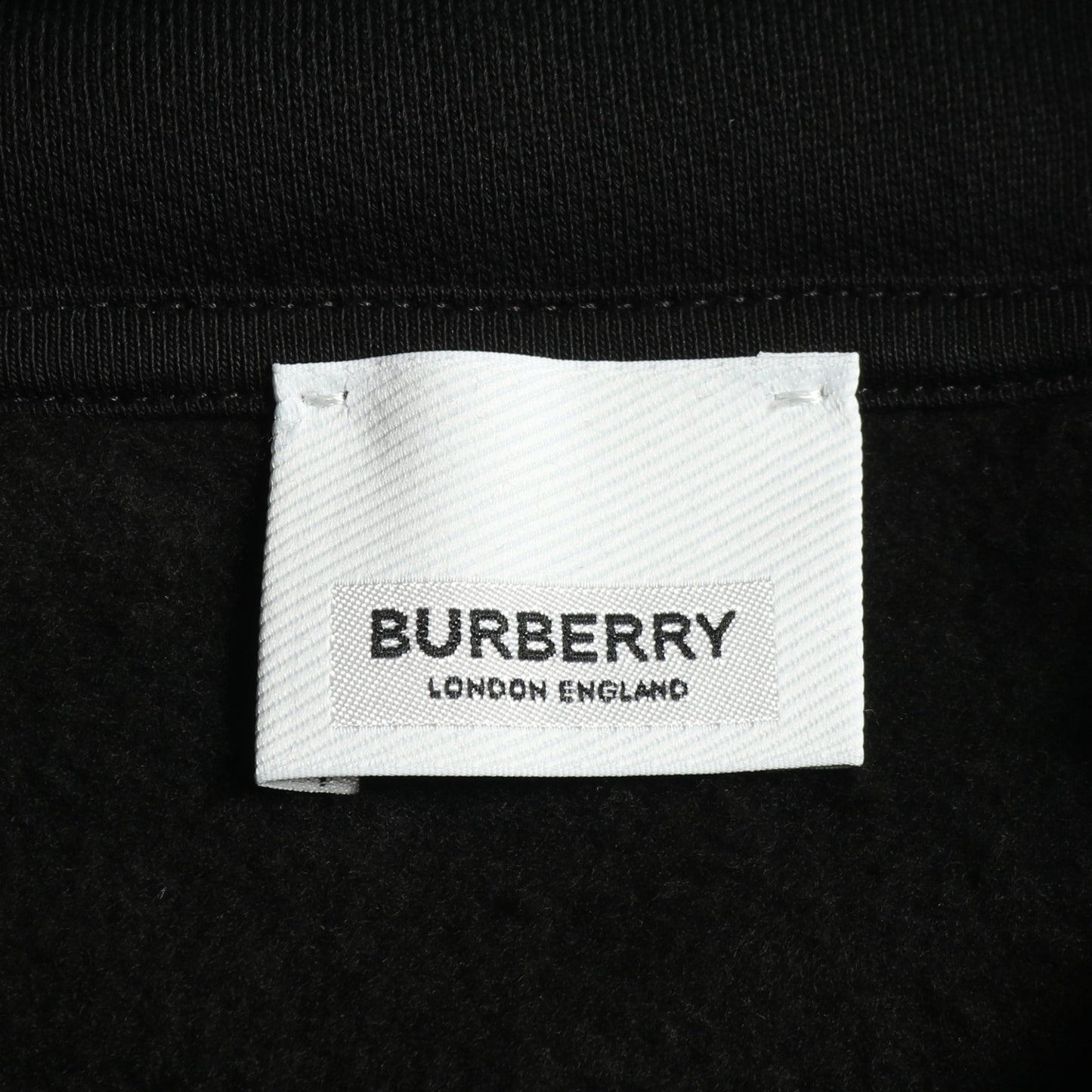 EKD PRINT COTTON BLEND HOODIE プルオーバーパーカー コットン ブラック バーバリー トップス BURBERRY