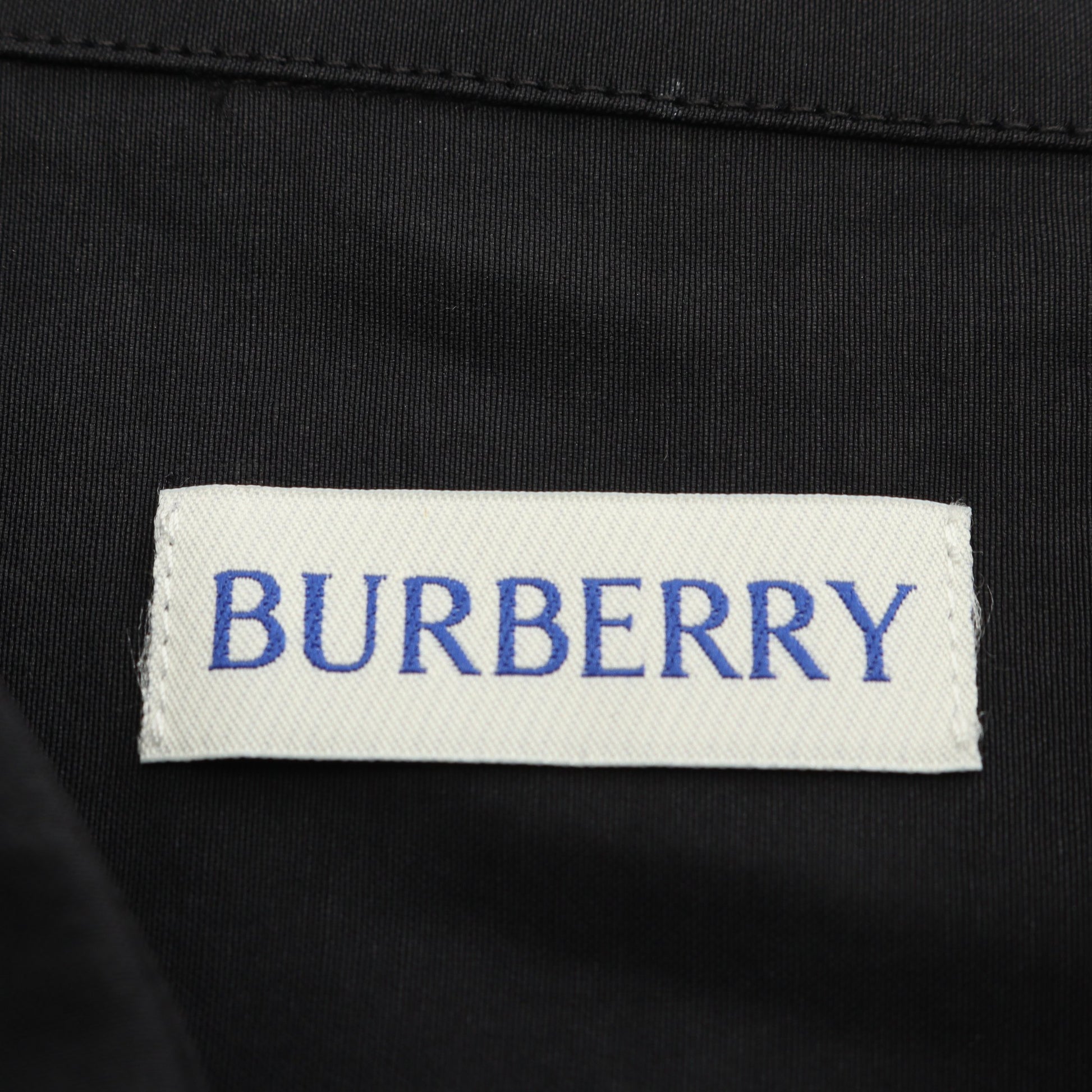 シャツ 長袖 バックプリント ペーパーファイバー ビスコース ブラック バーバリー トップス BURBERRY