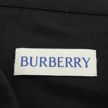 シャツ 長袖 バックプリント ペーパーファイバー ビスコース ブラック バーバリー トップス BURBERRY