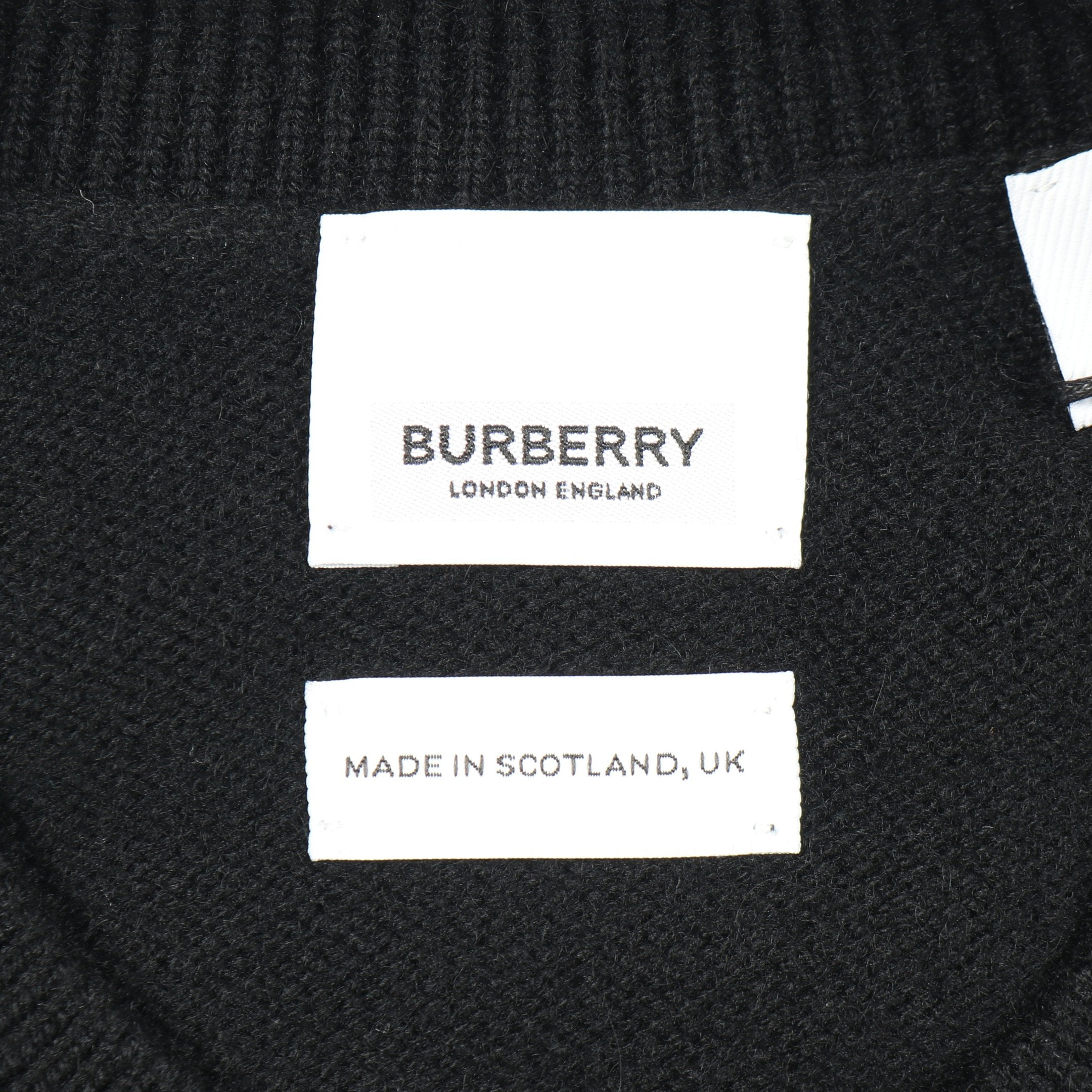 正規品BURBERRY London  黒ニット バーバリー ブランド ニット セーター メンズ BURBERRY イタリア