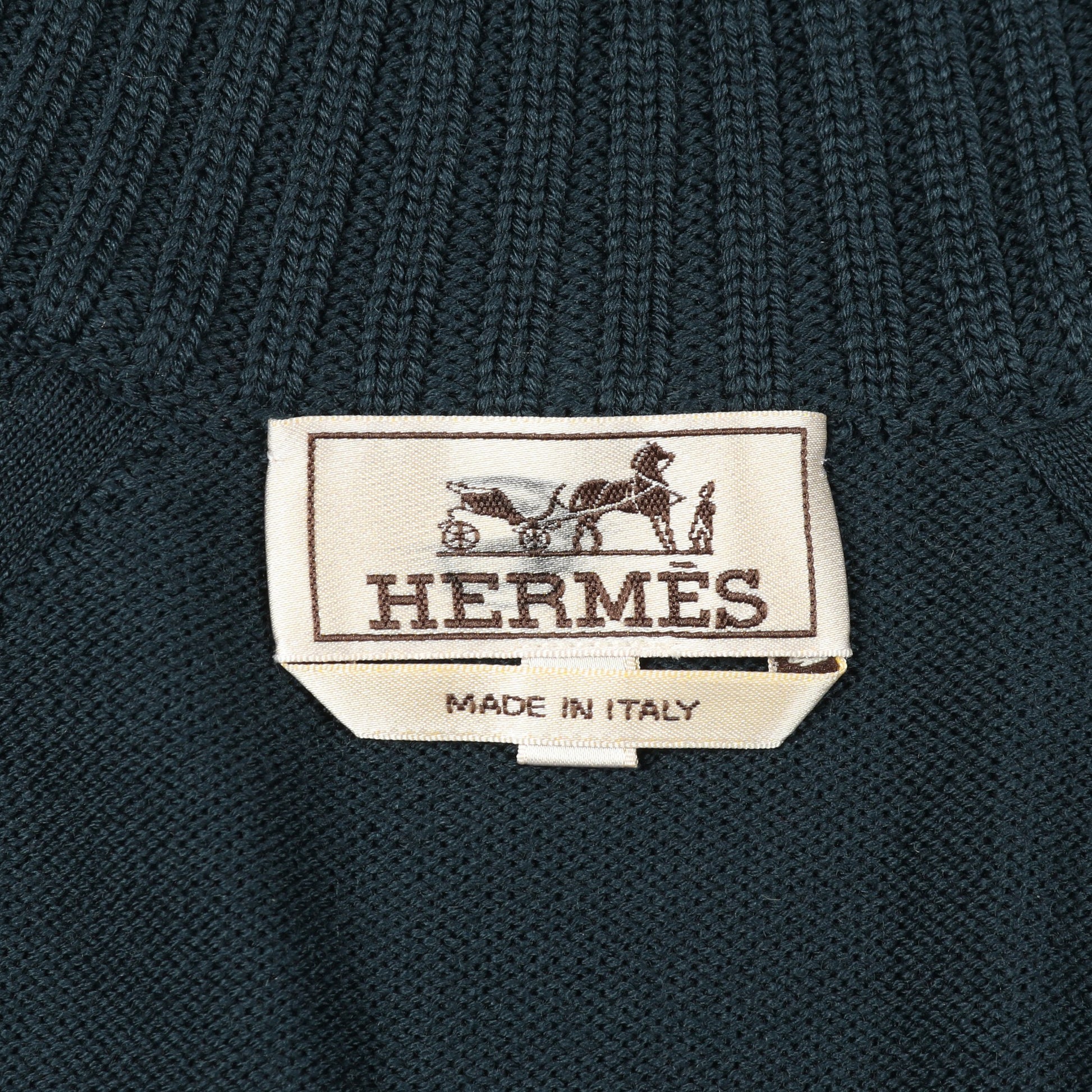 H柄 ブルゾン ブルーグリーン 切替 エルメス アウター HERMES