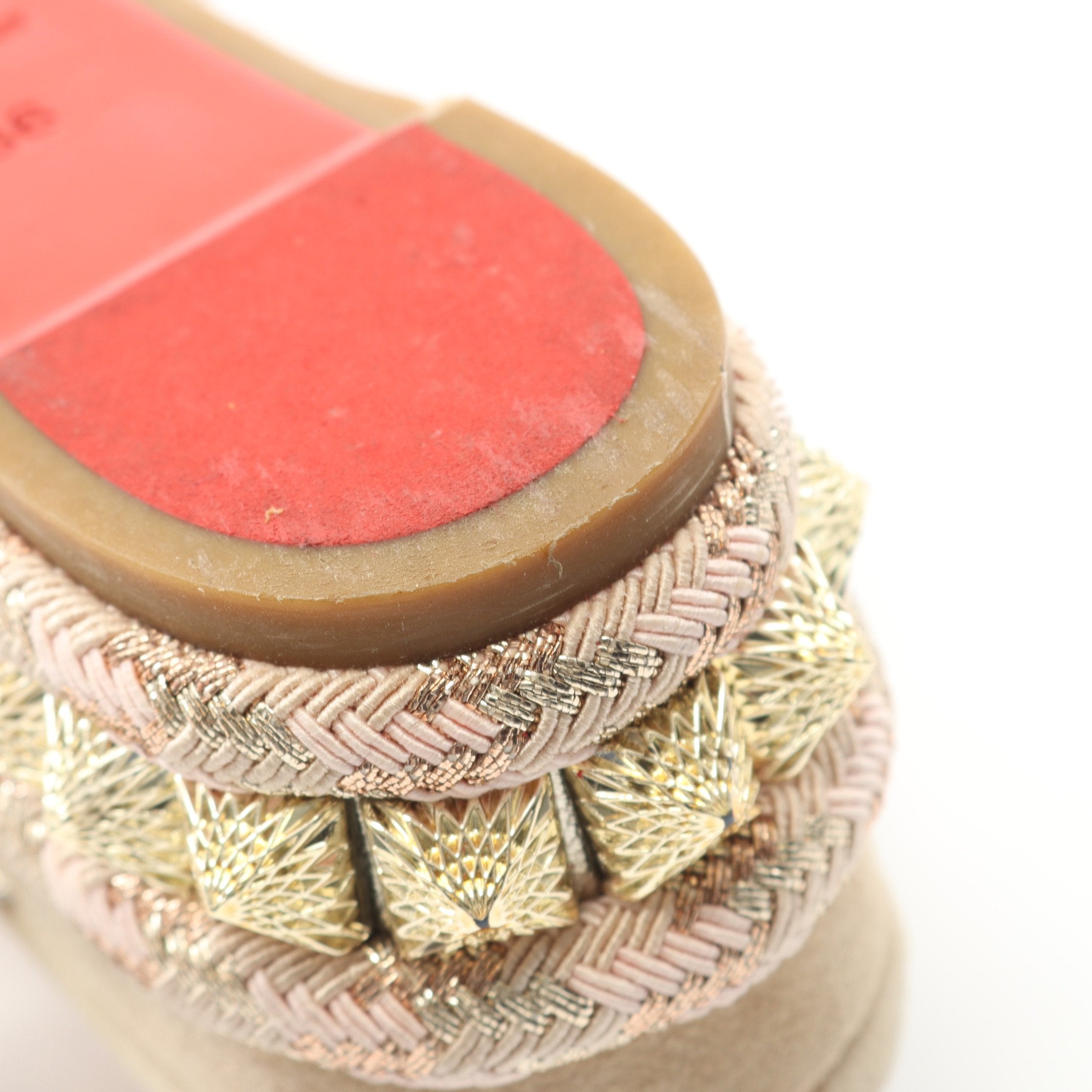 PYRACLOU ピラクルー サンダル レザー ピンク アンクルストラップ