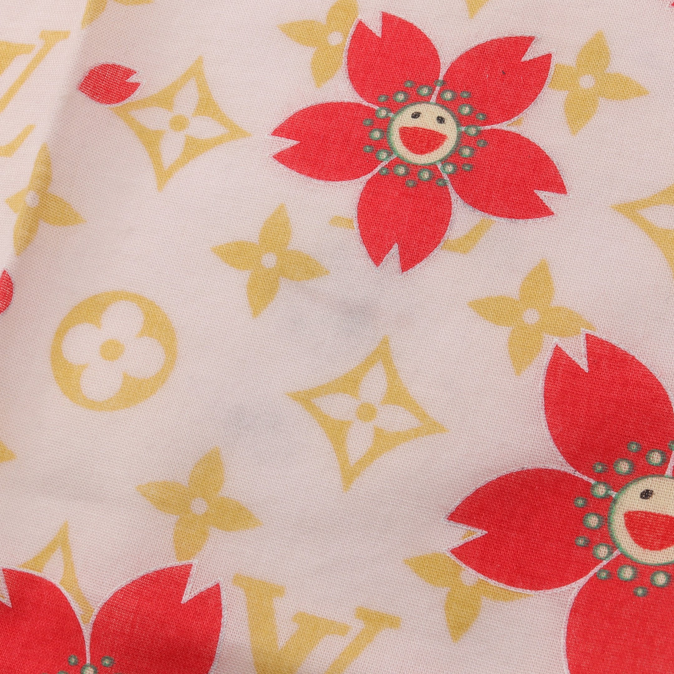 LOUIS VUITTON × 村上隆 モノグラムチェリーブロッサム スカーフ