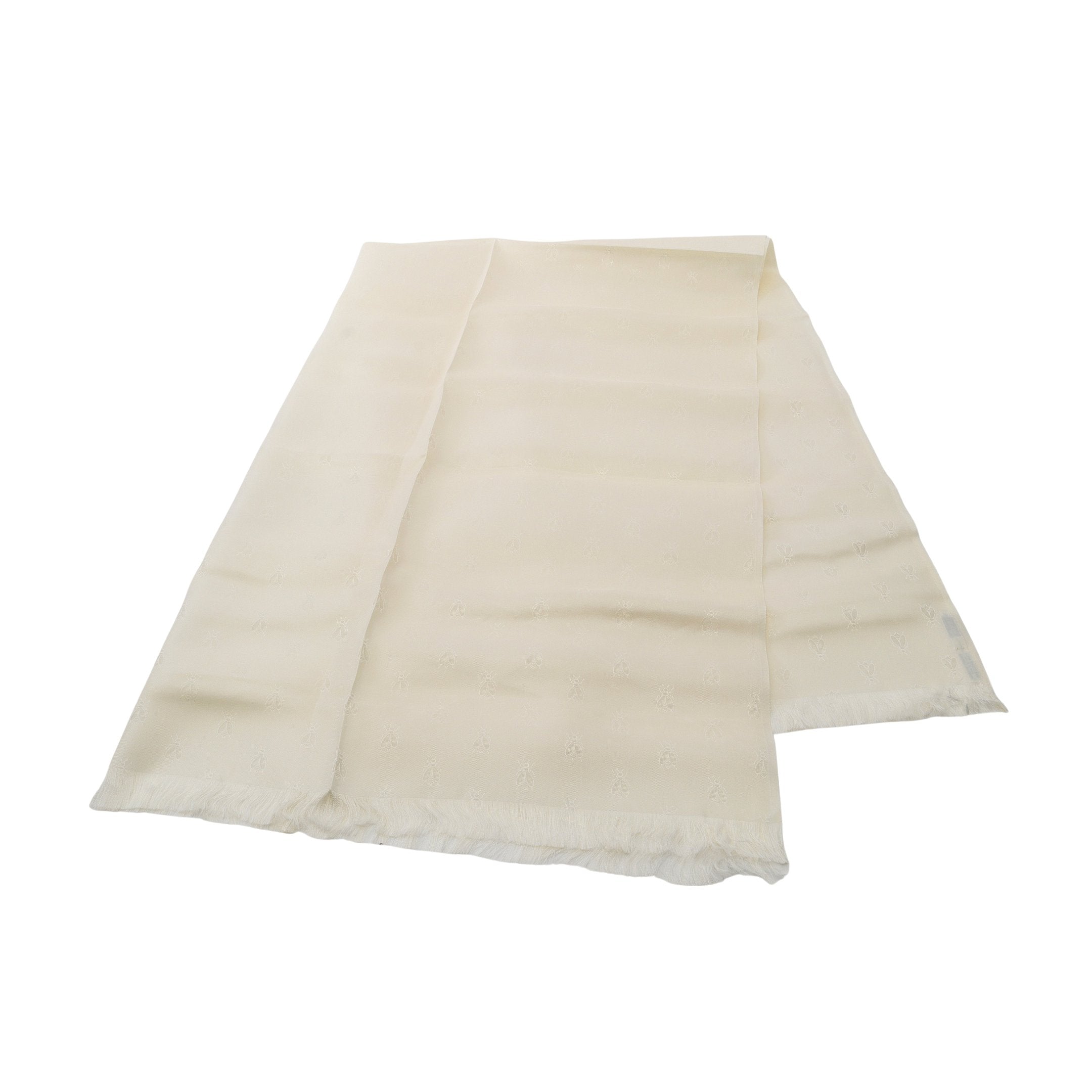 エルメス スカーフ ポケットチーフ 蜂 ハチ ビー 白 aq10999 エルメス