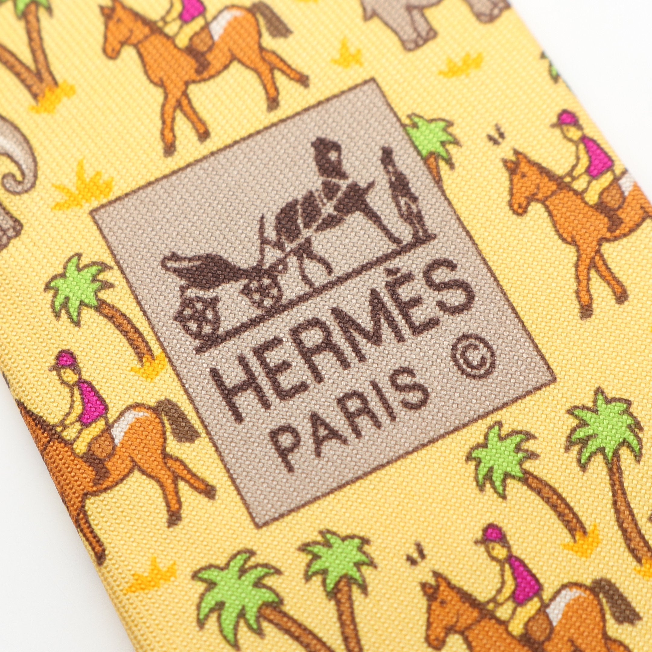 ネクタイ 馬柄 像柄 シルク ライトイエロー マルチカラー エルメス – RECLO