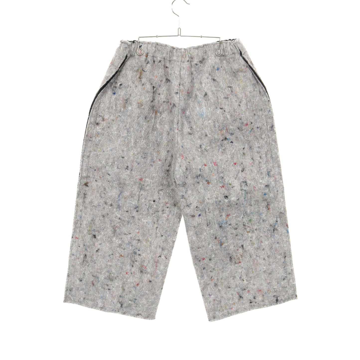 フェルト クロップド パンツ ナイロン グレー マルチカラー コムデギャルソン ボトムス Comme des Garcons