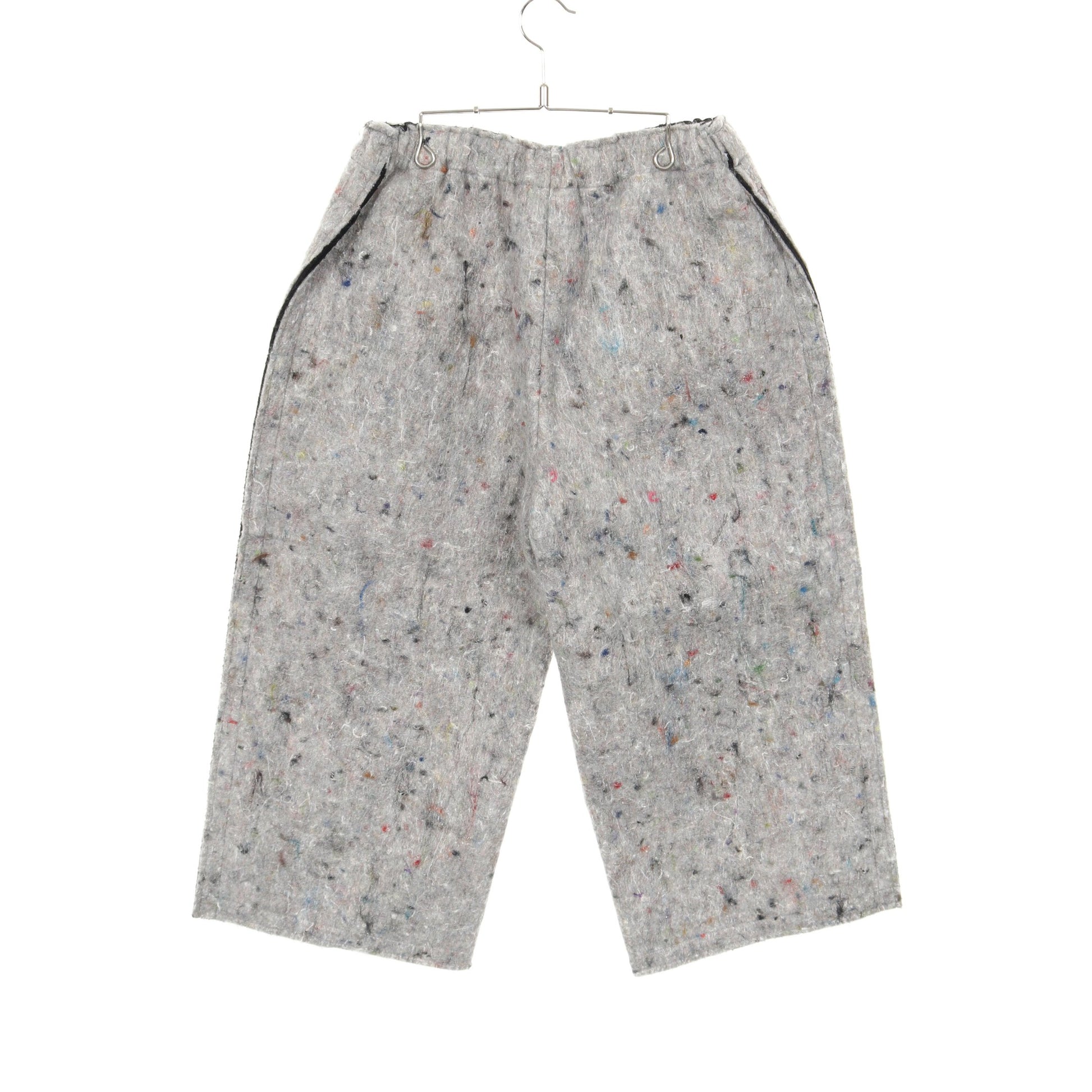 フェルト クロップド パンツ ナイロン グレー マルチカラー コムデギャルソン ボトムス Comme des Garcons
