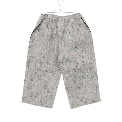 フェルト クロップド パンツ ナイロン グレー マルチカラー コムデギャルソン ボトムス Comme des Garcons