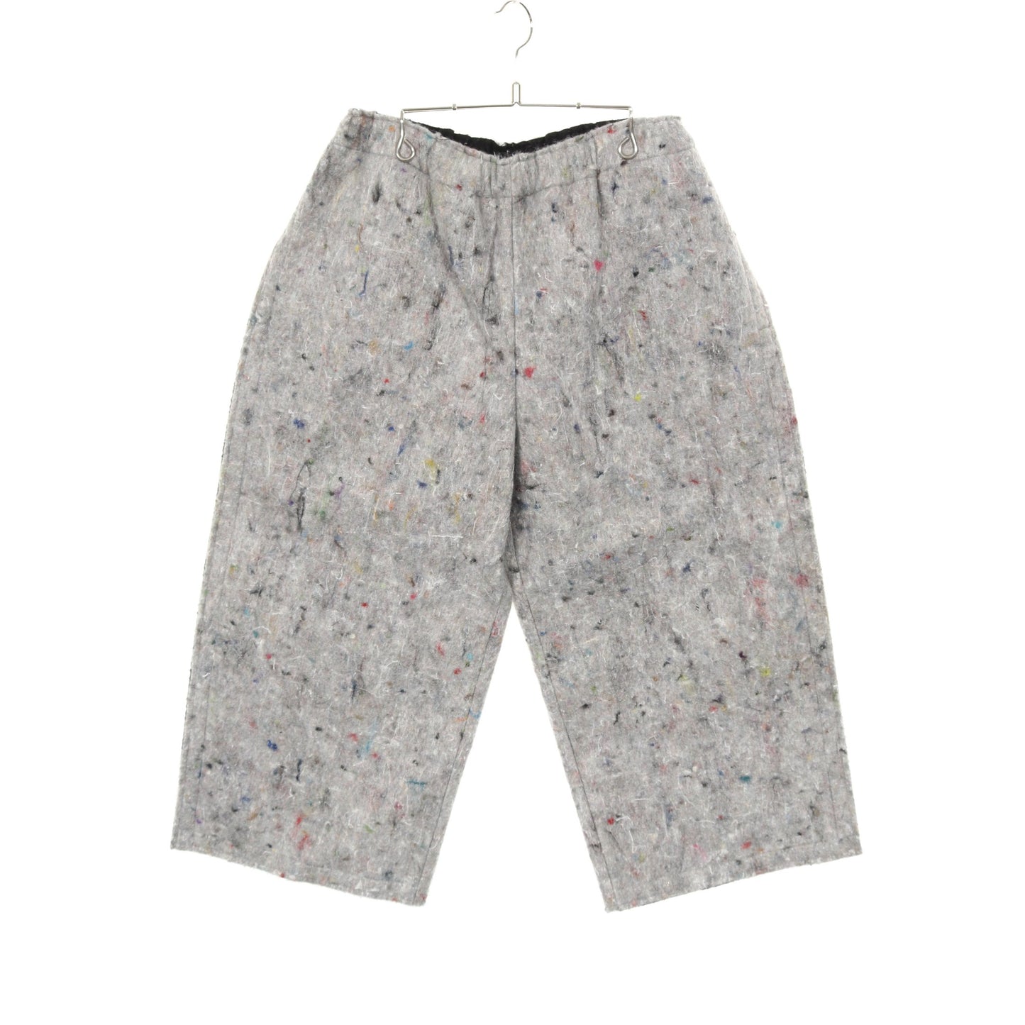 フェルト クロップド パンツ ナイロン グレー マルチカラー コムデギャルソン ボトムス Comme des Garcons