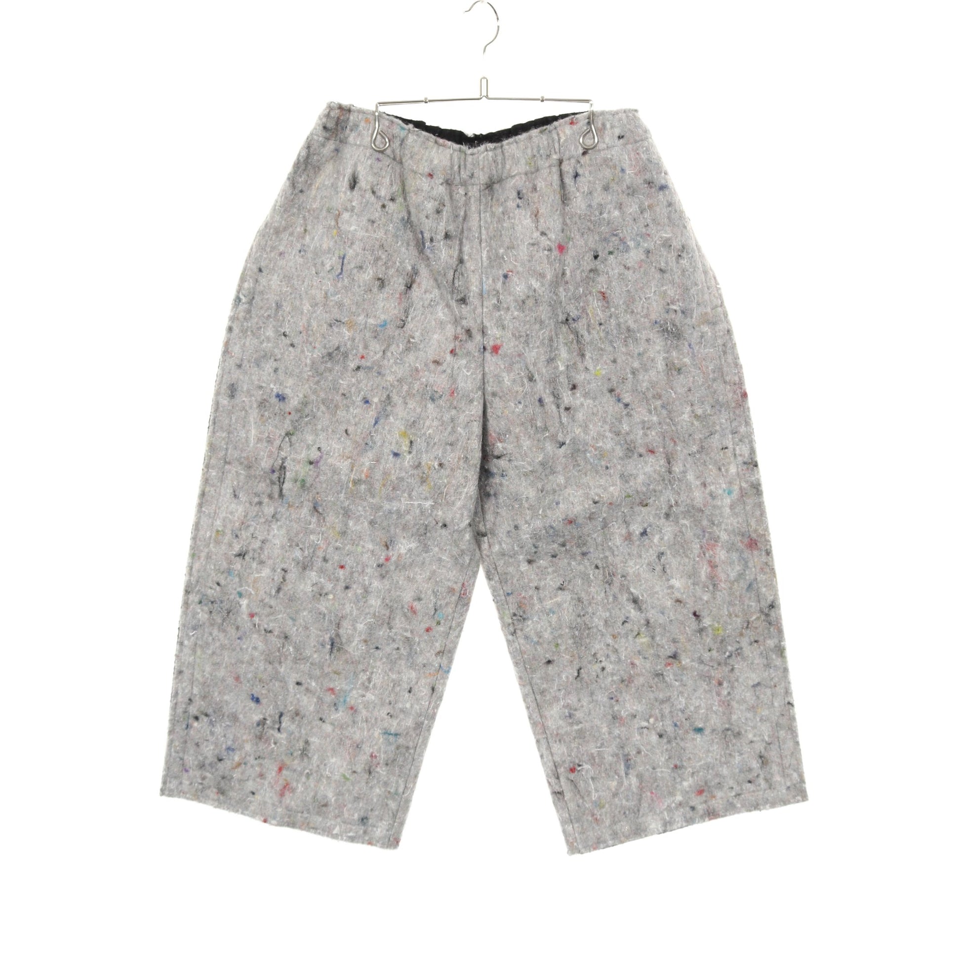 フェルト クロップド パンツ ナイロン グレー マルチカラー コムデギャルソン ボトムス Comme des Garcons