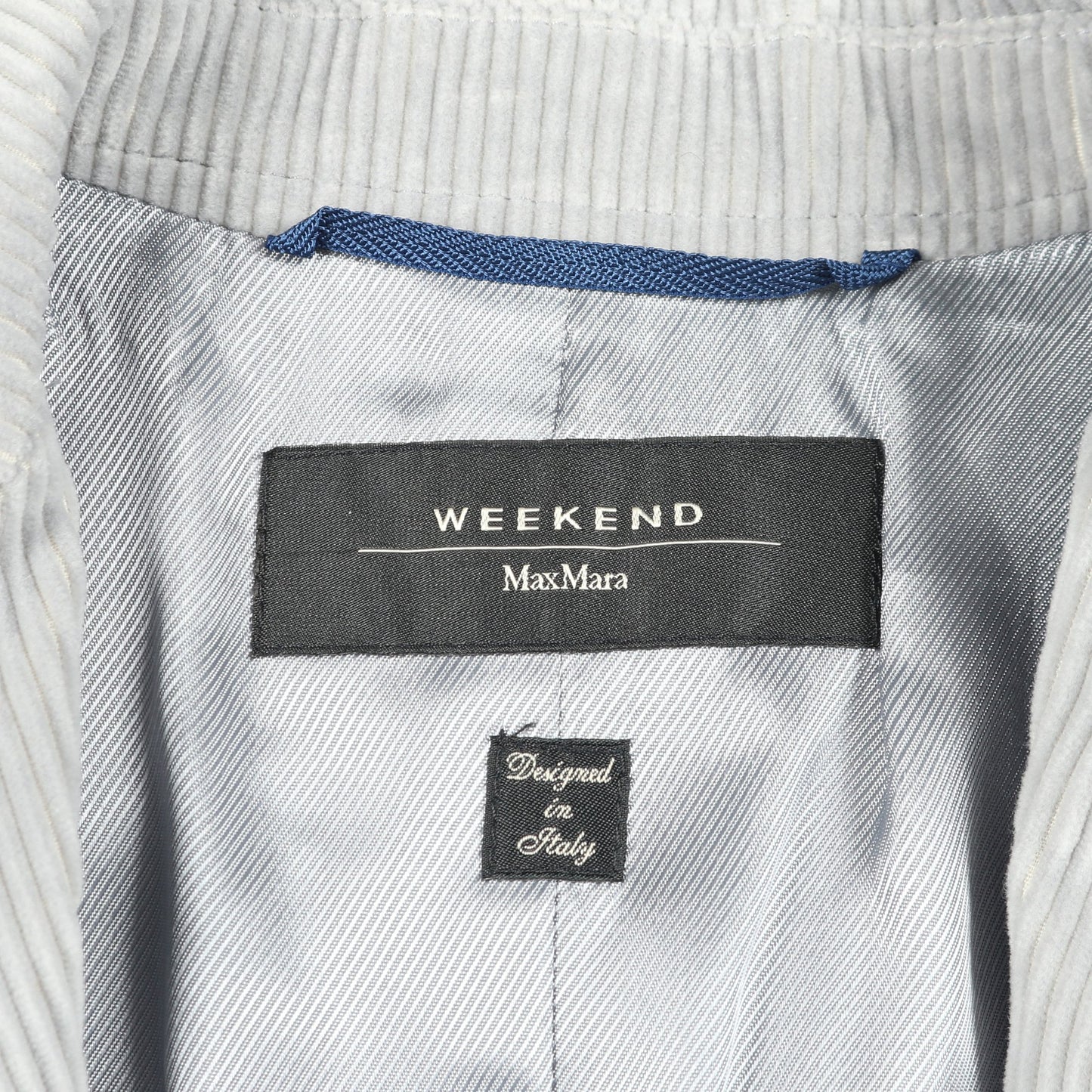 コーデュロイジャケット シングルブレスト テーラードジャケット コットン グレー マックスマーラウィークエンド アウター Max Mara Weekend