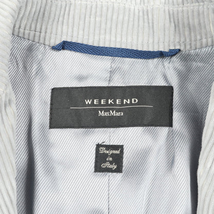 コーデュロイジャケット シングルブレスト テーラードジャケット コットン グレー マックスマーラウィークエンド アウター Max Mara Weekend