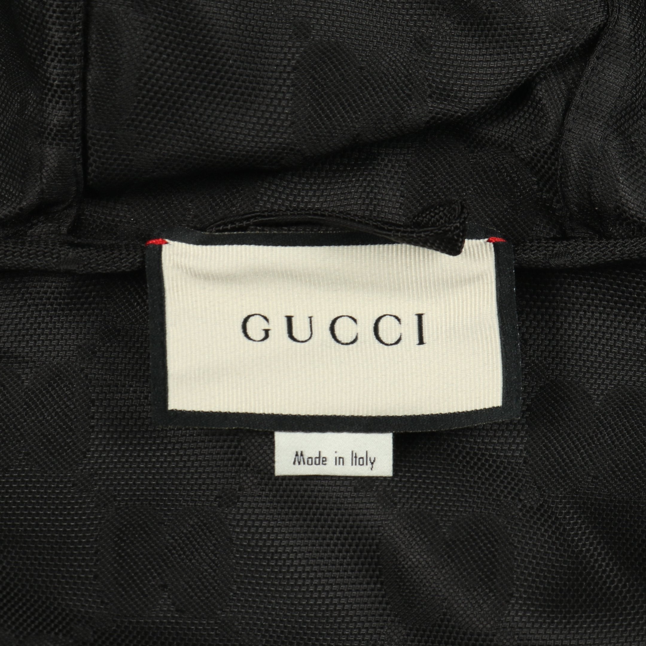 新品タグ付属品/XL GUCCI オフザグリッド　ナイロンジャケット　GG柄　黒 新品タグ付属品/XL GUCCI オフザグリッド ナイロンジャケット GG柄 黒