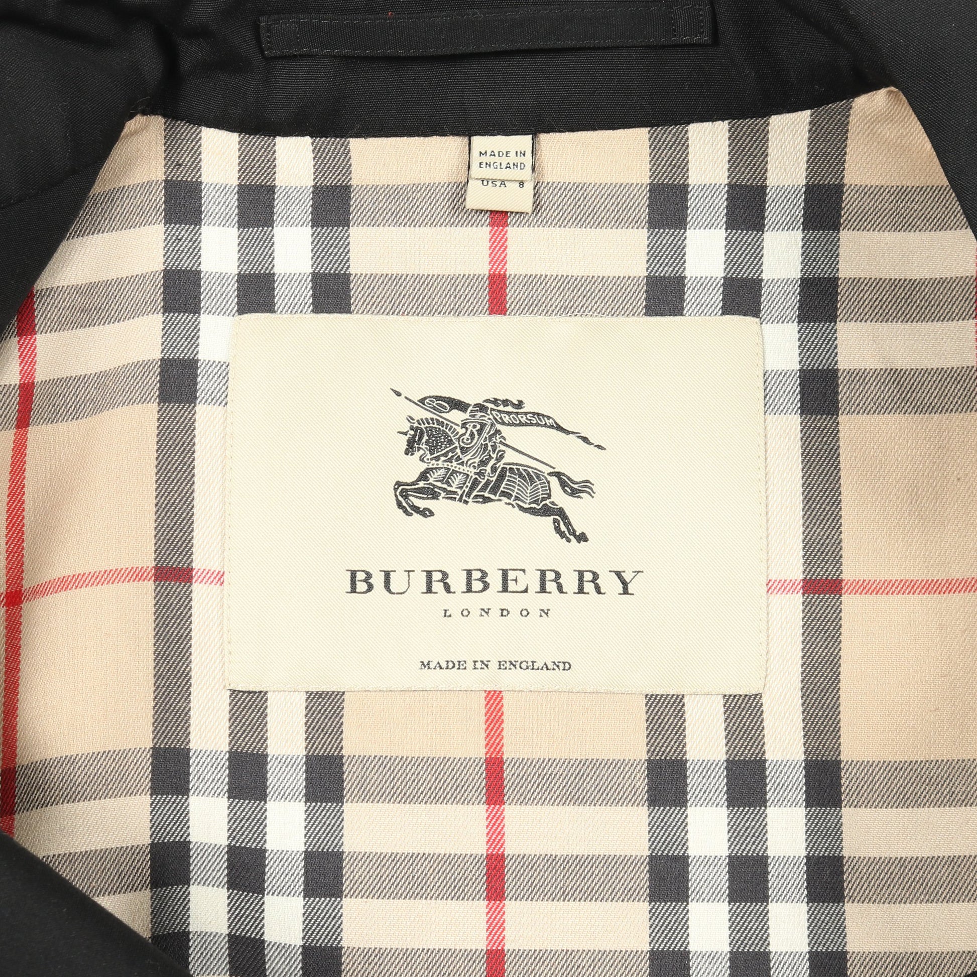 トレンチコート ブラック 裏地ノバチェック バーバリーロンドン アウター BURBERRY LONDON