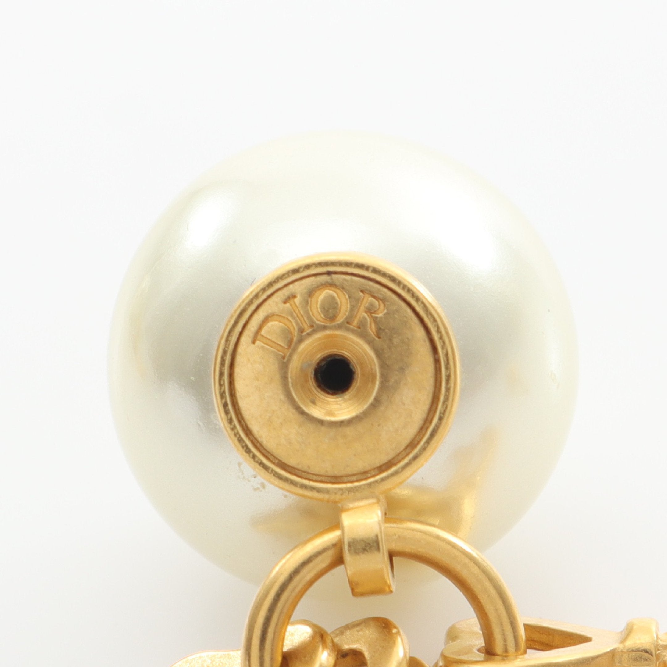 J'ADIOR トライバル ピアス 鍵 フェイクパール GP オフホワイト