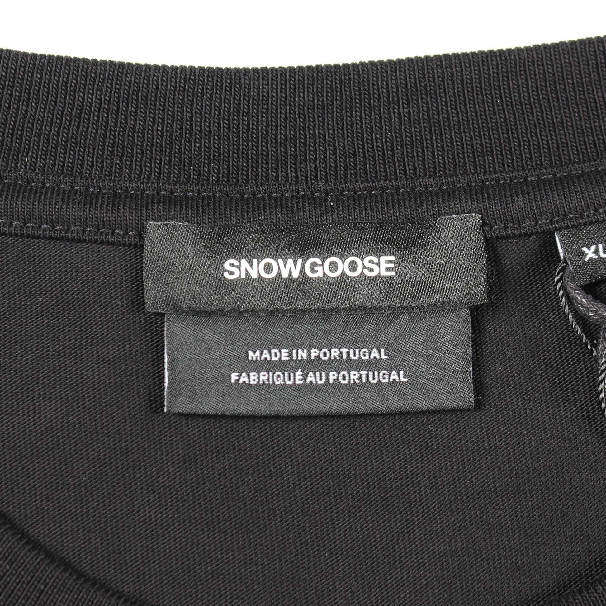 SNOW GOOSE ゼニス 半袖Tシャツ コットン ブラック カナダグース トップス CANADA GOOSE