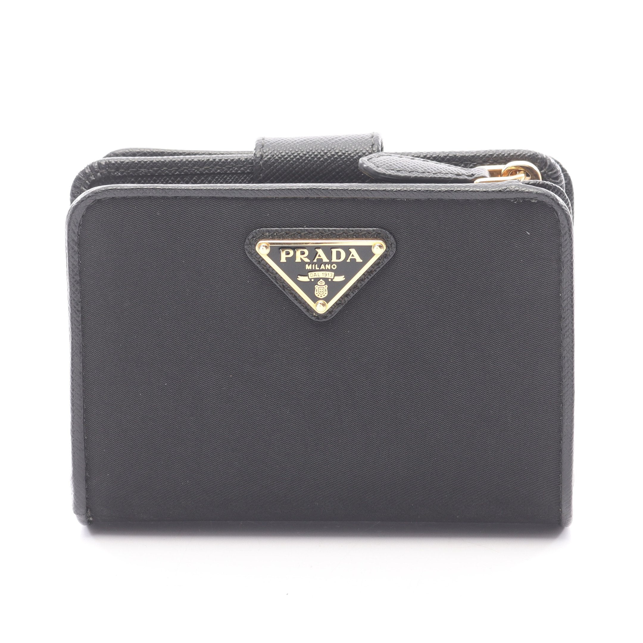 PORTAF PICCOLO LAMPO 二つ折り財布 ナイロンキャンバス レザー