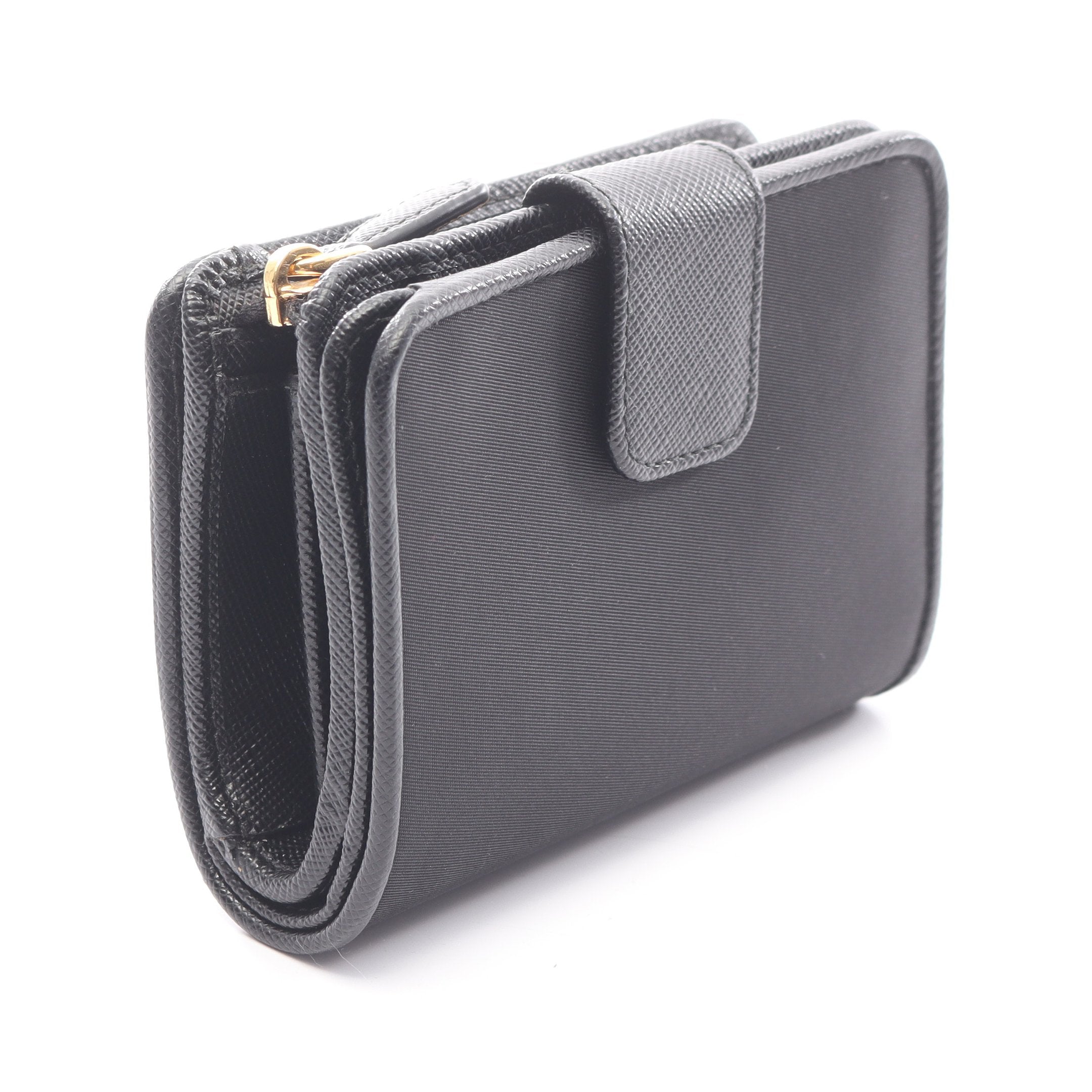 PRADA PORTA.F. PICCOLO LAMPO 二つ折り財布 PORTAF PICCOLO LAMPO 二つ折り財布 ナイロンキャンバス レザー