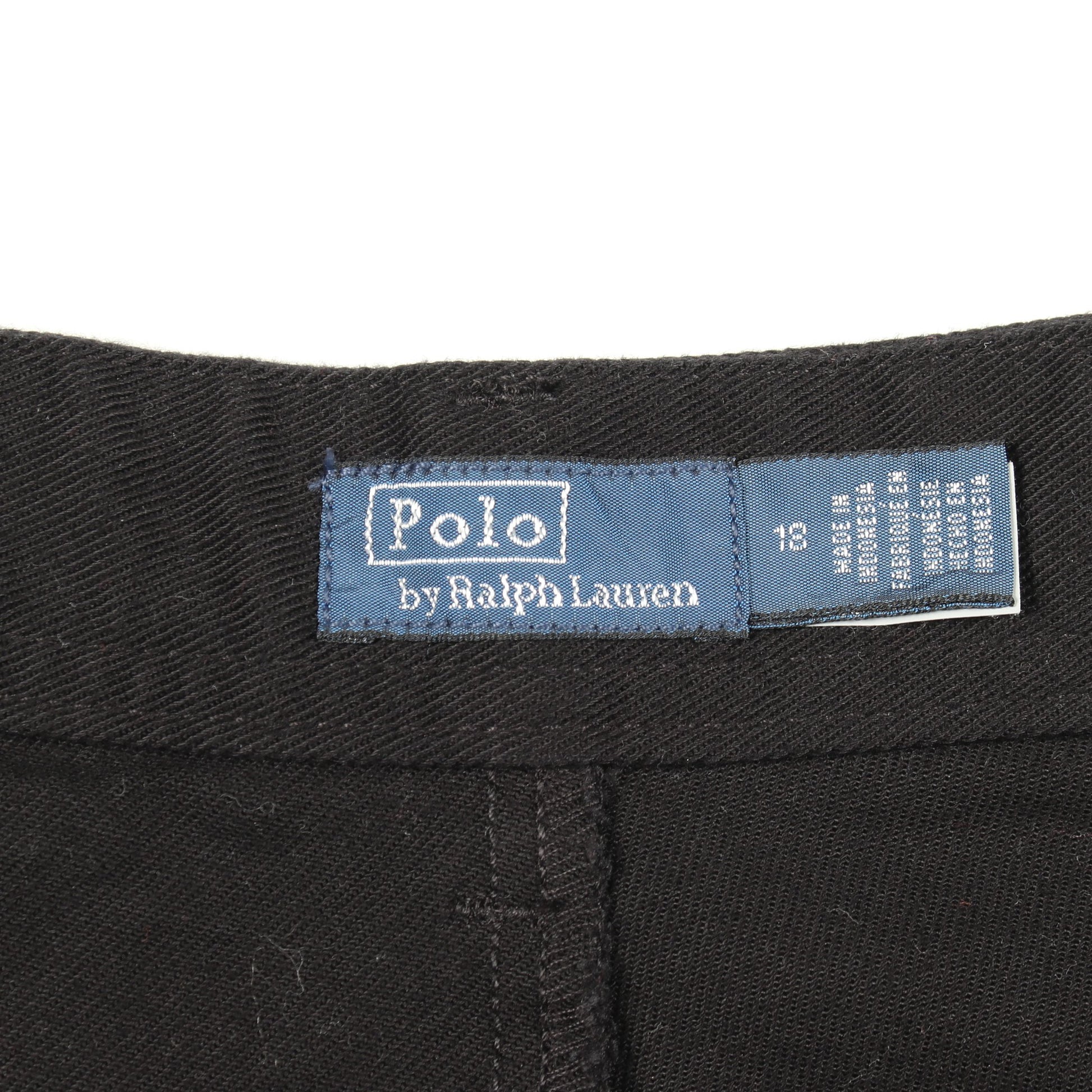 コットンツイル ボタンフライ パンツ ワイドパンツ コットン ブラック ポロラルフローレン ボトムス Polo Ralph Lauren