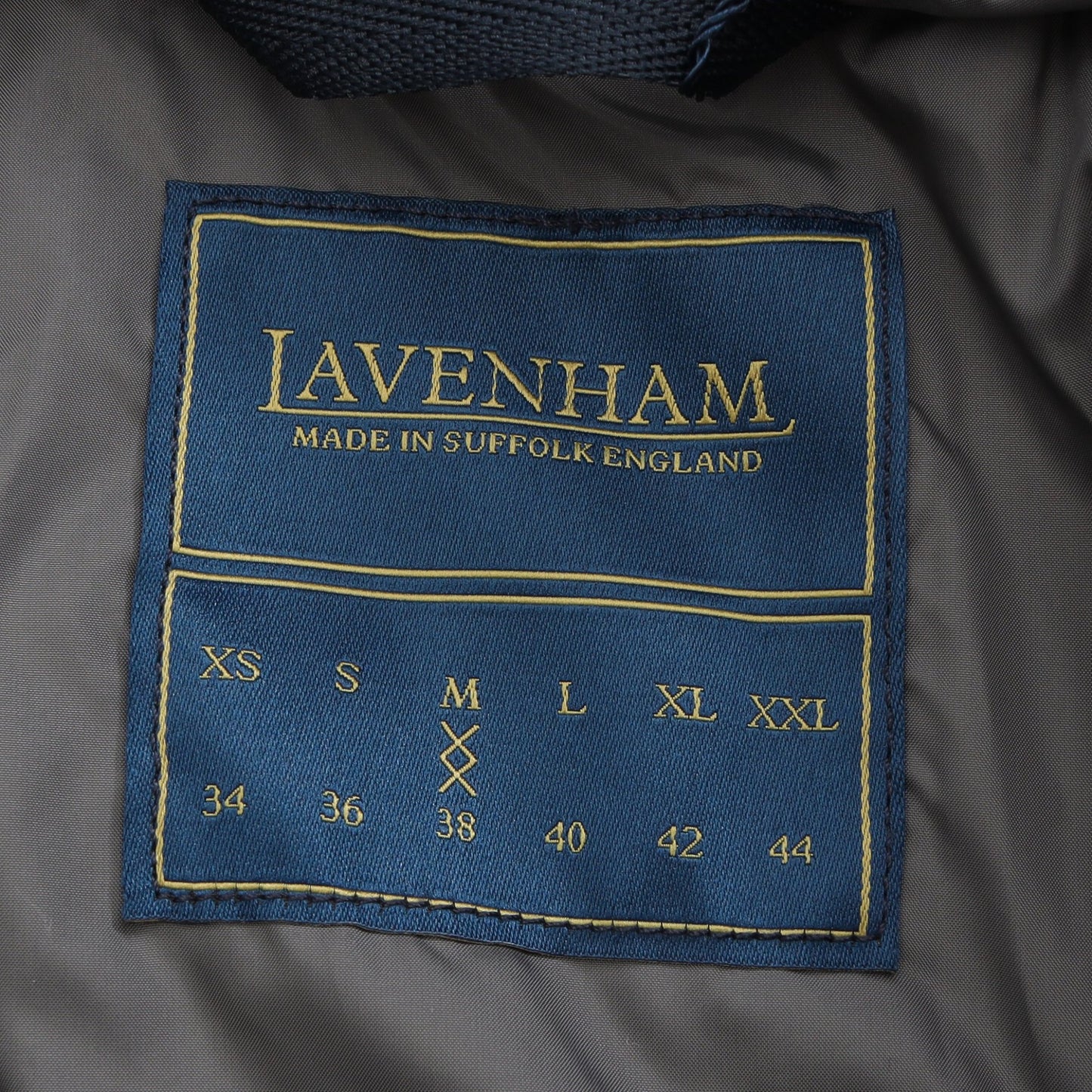BIG QUILT LONGLINE BRUNDON キルティングコート グレー 中綿 フード付き ラベンハム アウター LAVENHAM
