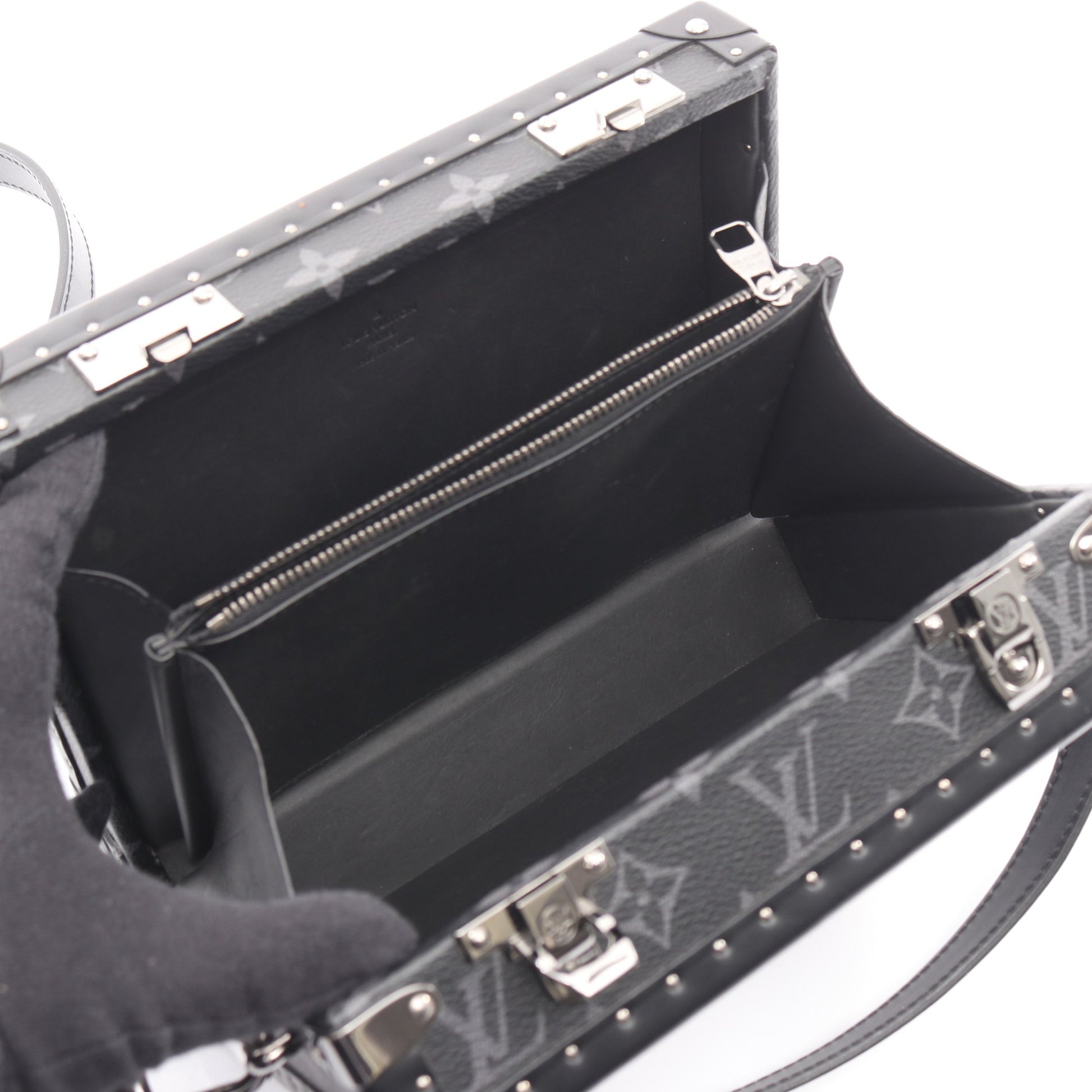 クラッチ ボックス モノグラムエクリプス ショルダーバッグ PVC レザー ブラック ルイヴィトン バッグ LOUIS VUITTON