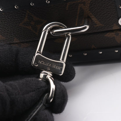 クラッチ ボックス モノグラムマカサー ショルダーバッグ PVC レザー ブラウン ブラック 2WAY ルイヴィトン バッグ LOUIS VUITTON