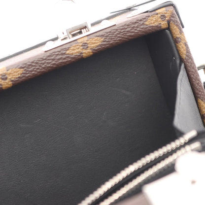クラッチ ボックス モノグラムマカサー ショルダーバッグ PVC レザー ブラウン ブラック 2WAY ルイヴィトン バッグ LOUIS VUITTON