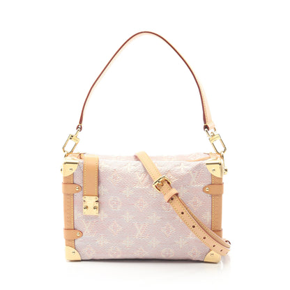 サイドトランクMM ハンドバッグ コーティングキャンバス レザー ピンク ライトブラウン 2WAY ルイヴィトン バッグ LOUIS VUITTON