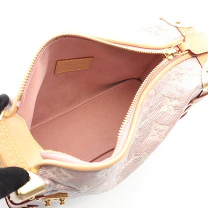 サイドトランクMM ハンドバッグ コーティングキャンバス レザー ピンク ライトブラウン 2WAY ルイヴィトン バッグ LOUIS VUITTON