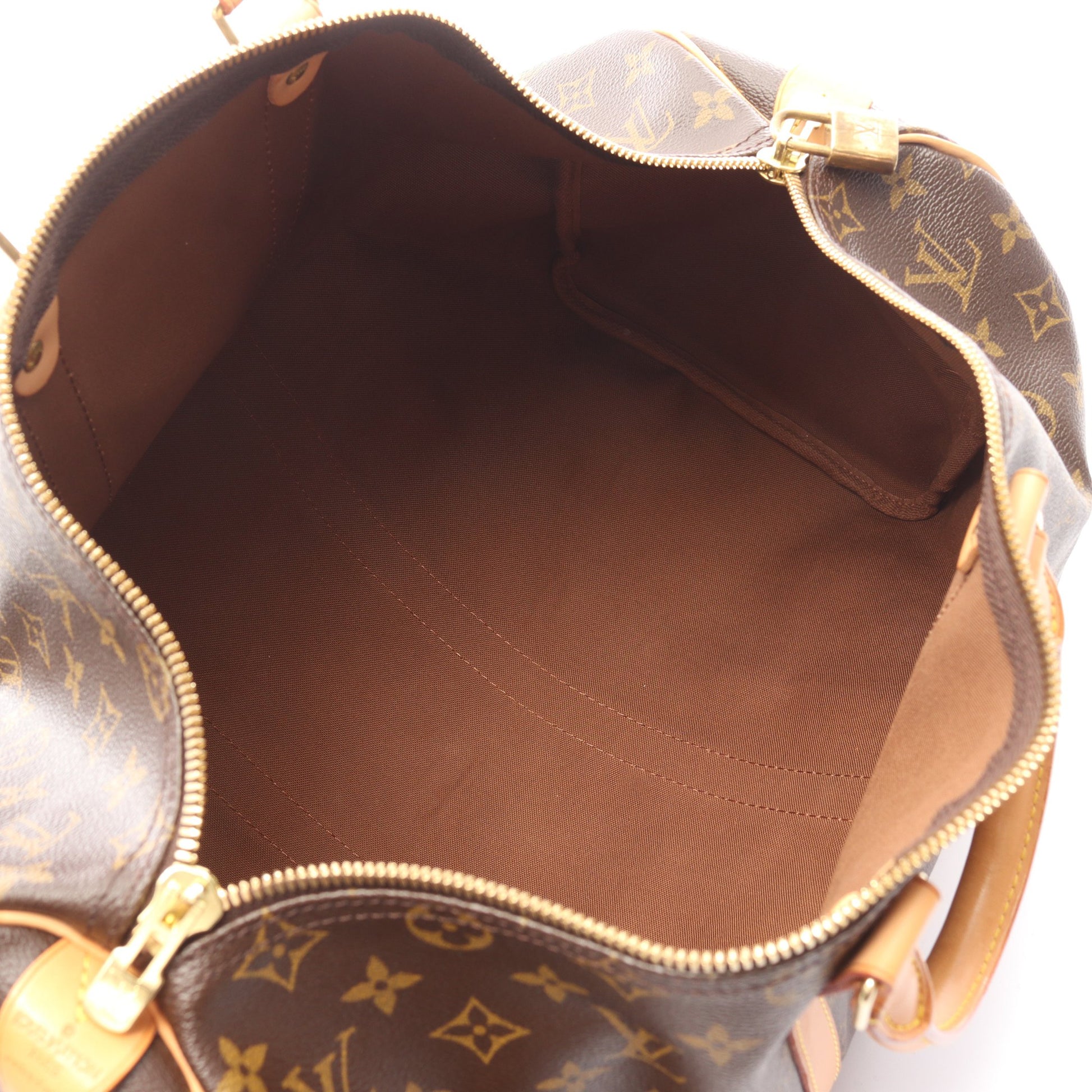 キーポル45 モノグラム ボストンバッグ PVC レザー ブラウン ルイヴィトン バッグ LOUIS VUITTON