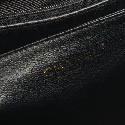 マトラッセ ハンドバッグ キャビアスキン ブラック ゴールド金具 シャネル バッグ CHANEL