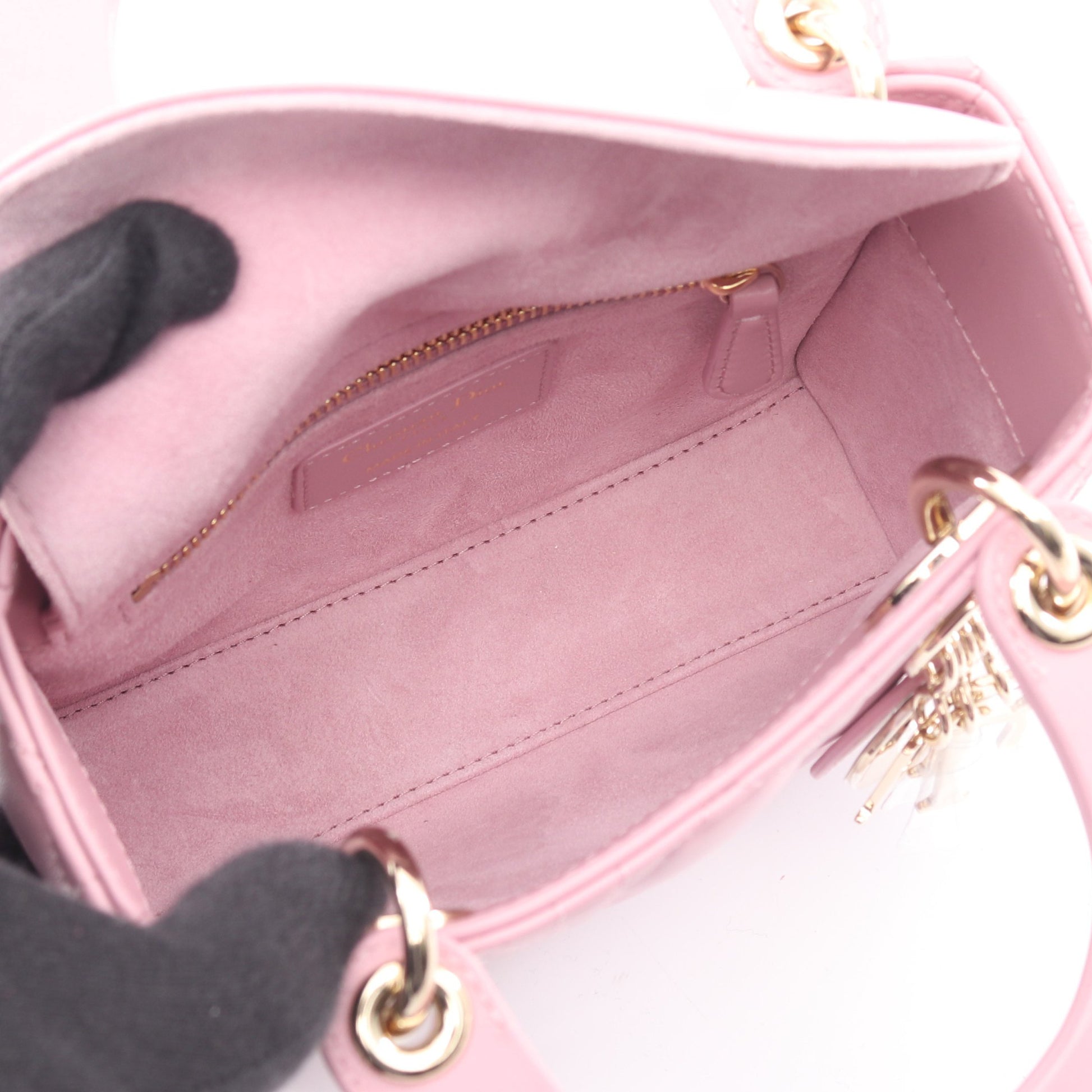 レディディオール ミニ カナージュ ハンドバッグ レザー ライトパープル 2WAY クリスチャンディオール バッグ Christian Dior