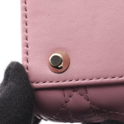 レディディオール ミニ カナージュ ハンドバッグ レザー ライトパープル 2WAY クリスチャンディオール バッグ Christian Dior