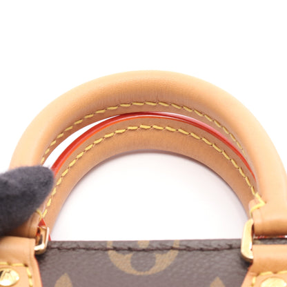 プティット サックプラ モノグラム ハンドバッグ PVC レザー ブラウン 2WAY ルイヴィトン バッグ LOUIS VUITTON