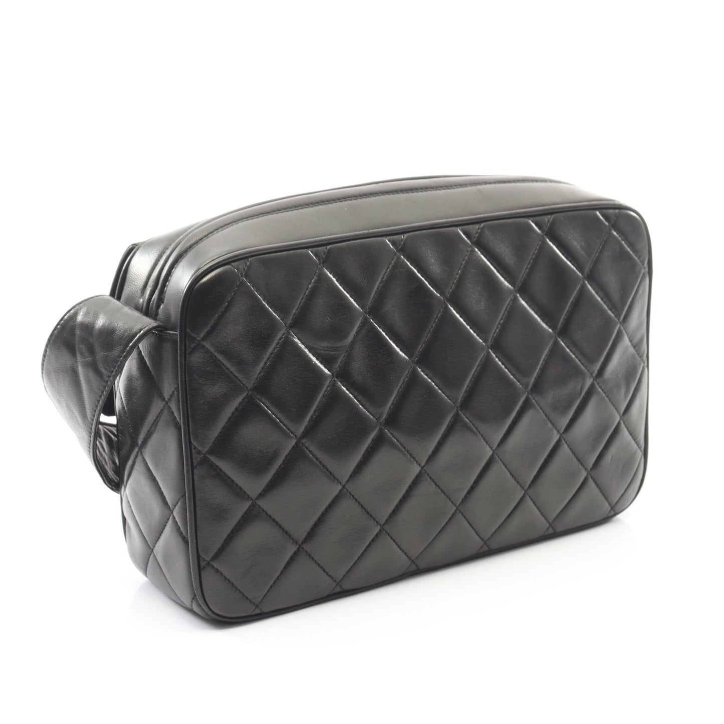 マトラッセ ショルダーバッグ ラムスキン ブラック ゴールド金具 タッセル シャネル バッグ CHANEL