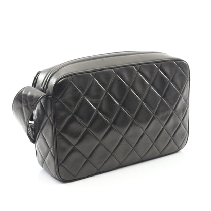 マトラッセ ショルダーバッグ ラムスキン ブラック ゴールド金具 タッセル シャネル バッグ CHANEL