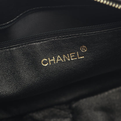 マトラッセ ショルダーバッグ ラムスキン ブラック ゴールド金具 タッセル シャネル バッグ CHANEL