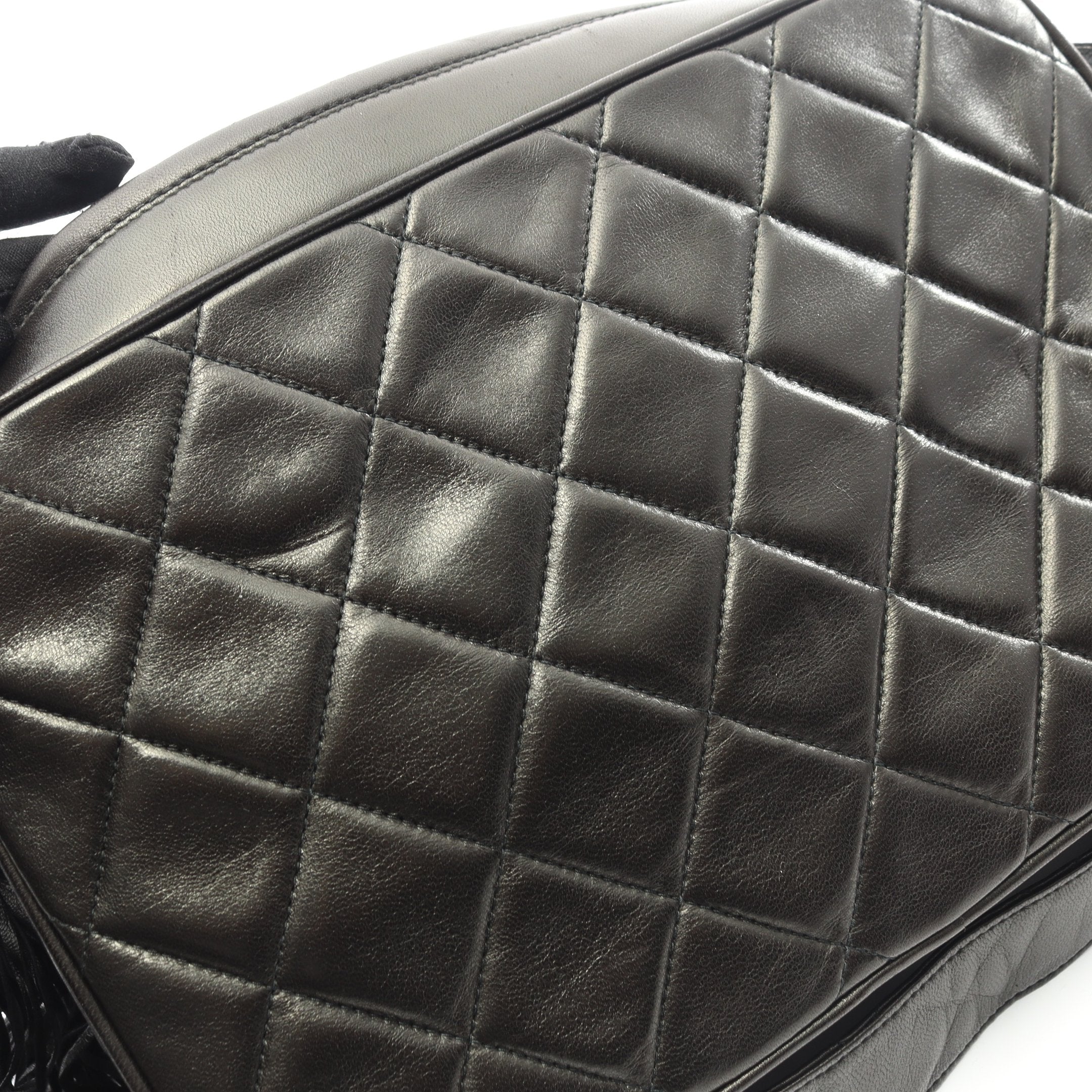 美品　正規　ビンテージシャネル　黒ラムマトラッセショルダーバック 楽天市場】chanel シャネル マトラッセ ラムスキン チェーン