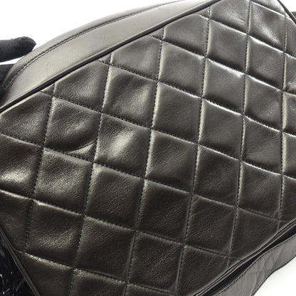 マトラッセ ショルダーバッグ ラムスキン ブラック ゴールド金具 タッセル シャネル バッグ CHANEL