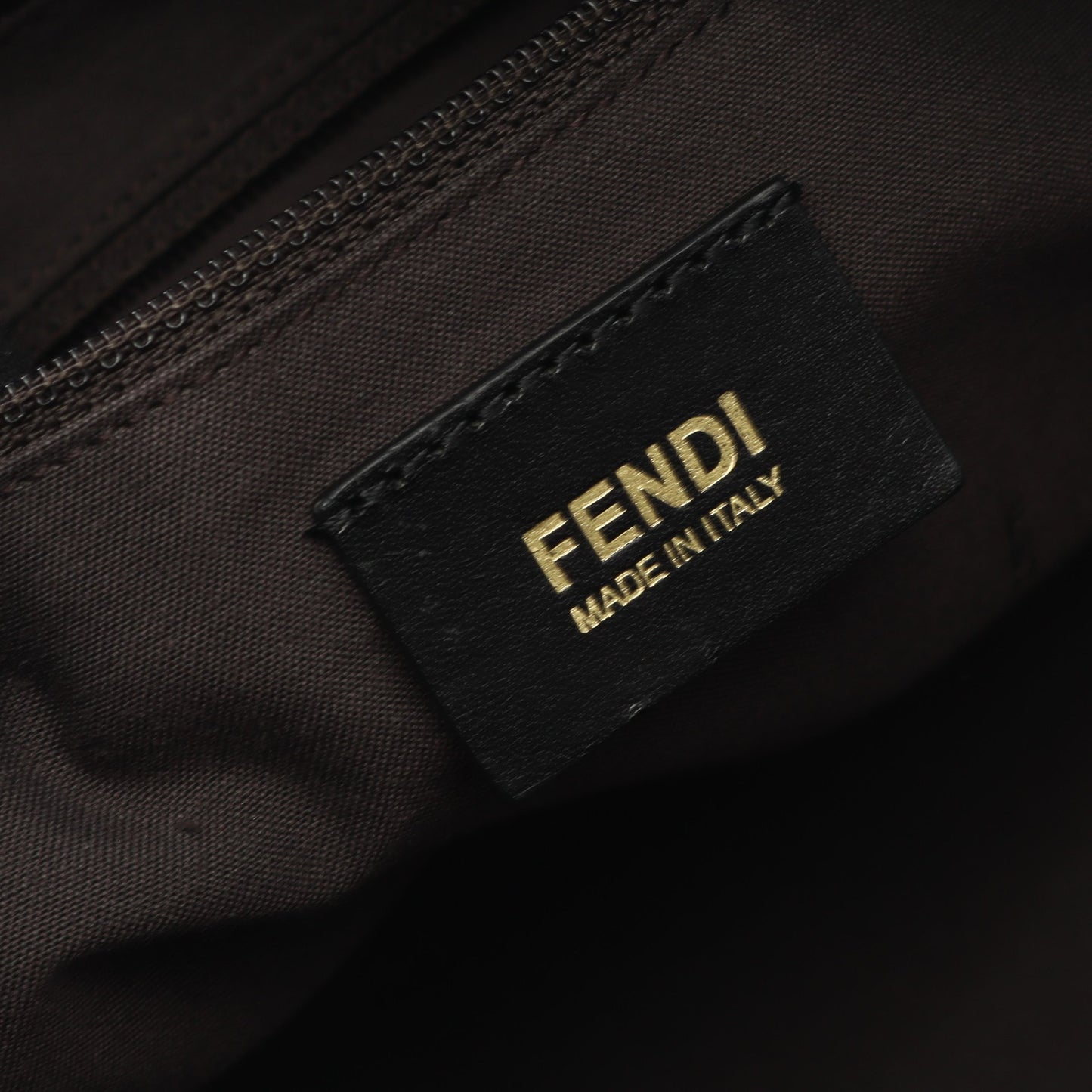 ズッカ ショルダーバッグ トートバッグ キャンバス レザー ブラック フェンディ バッグ FENDI