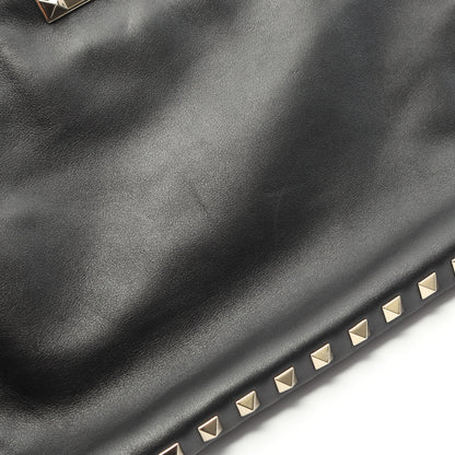 ロックスタッズ ハンドバッグ レザー ブラック 2WAY ヴァレンティノ バッグ VALENTINO