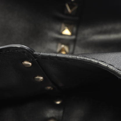 ロックスタッズ ハンドバッグ レザー ブラック 2WAY ヴァレンティノ バッグ VALENTINO