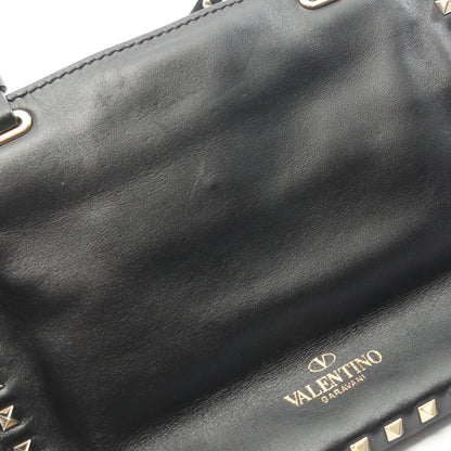ロックスタッズ ハンドバッグ レザー ブラック 2WAY ヴァレンティノ バッグ VALENTINO